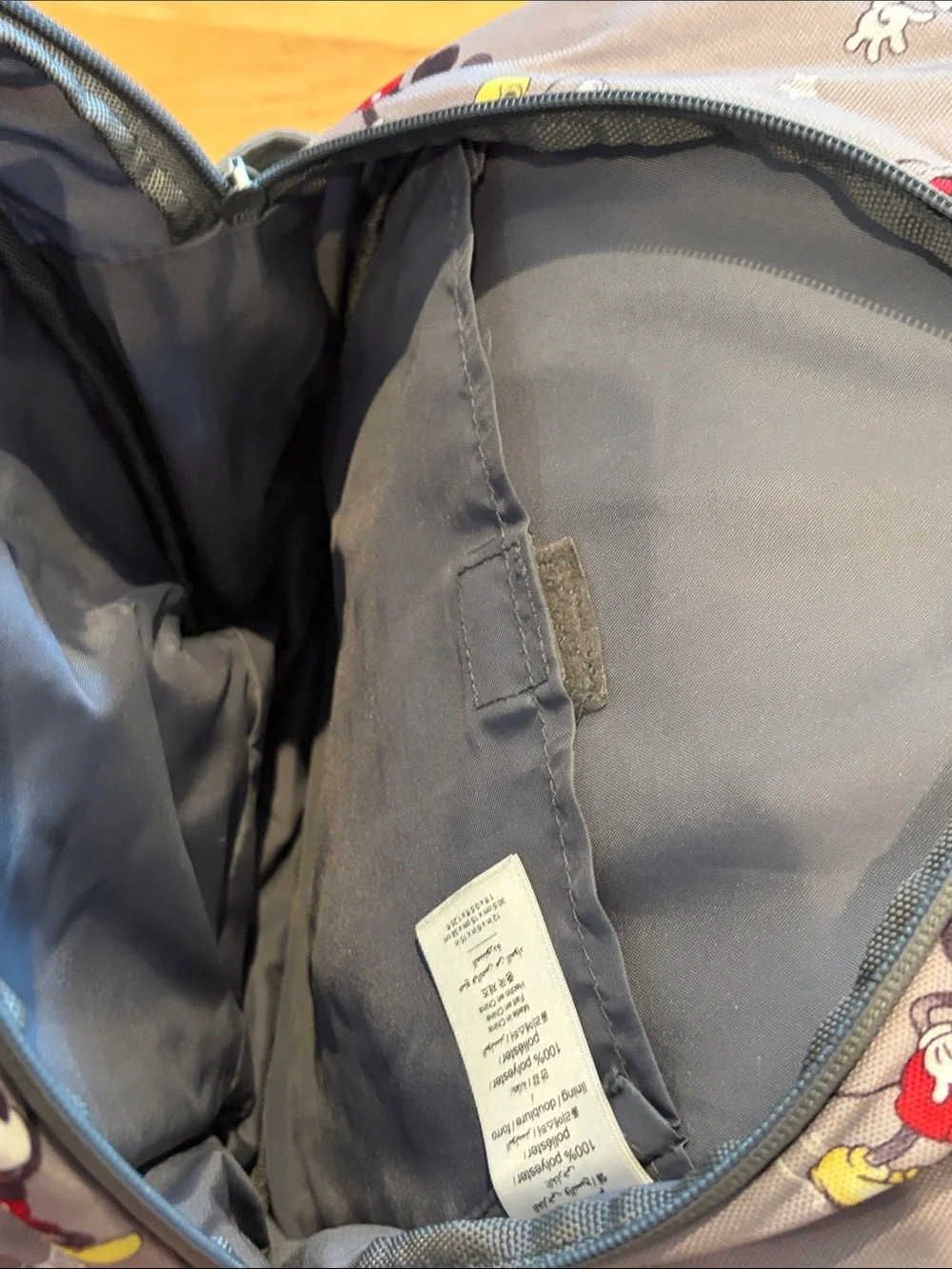 Pottery Barn Kids Gray Mickey Mouse Backpack, Small